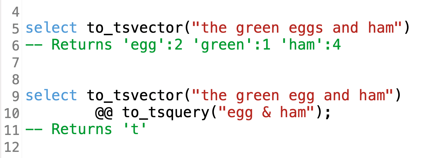 Postgres Full Text Search